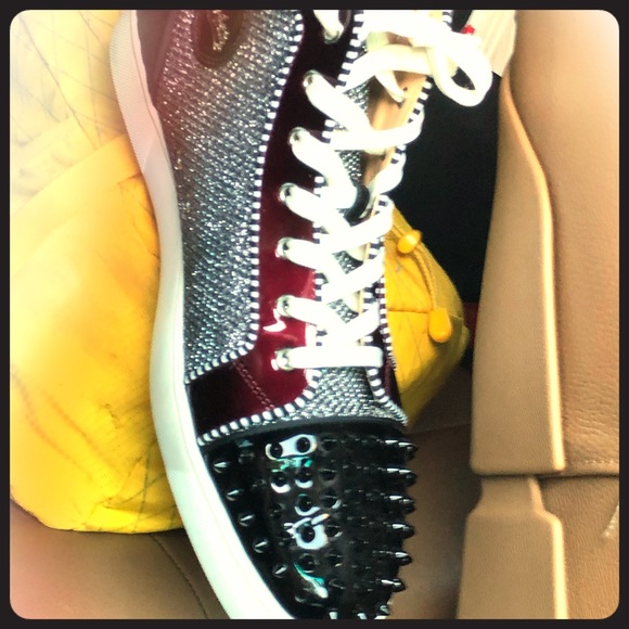 mens louboutin high tops